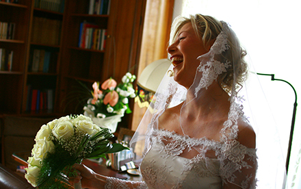 Fotografare la sposa in casa